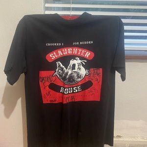 Autographed slaughterhouse shirt, large, black